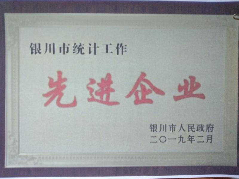銀川市統計工作先進企業